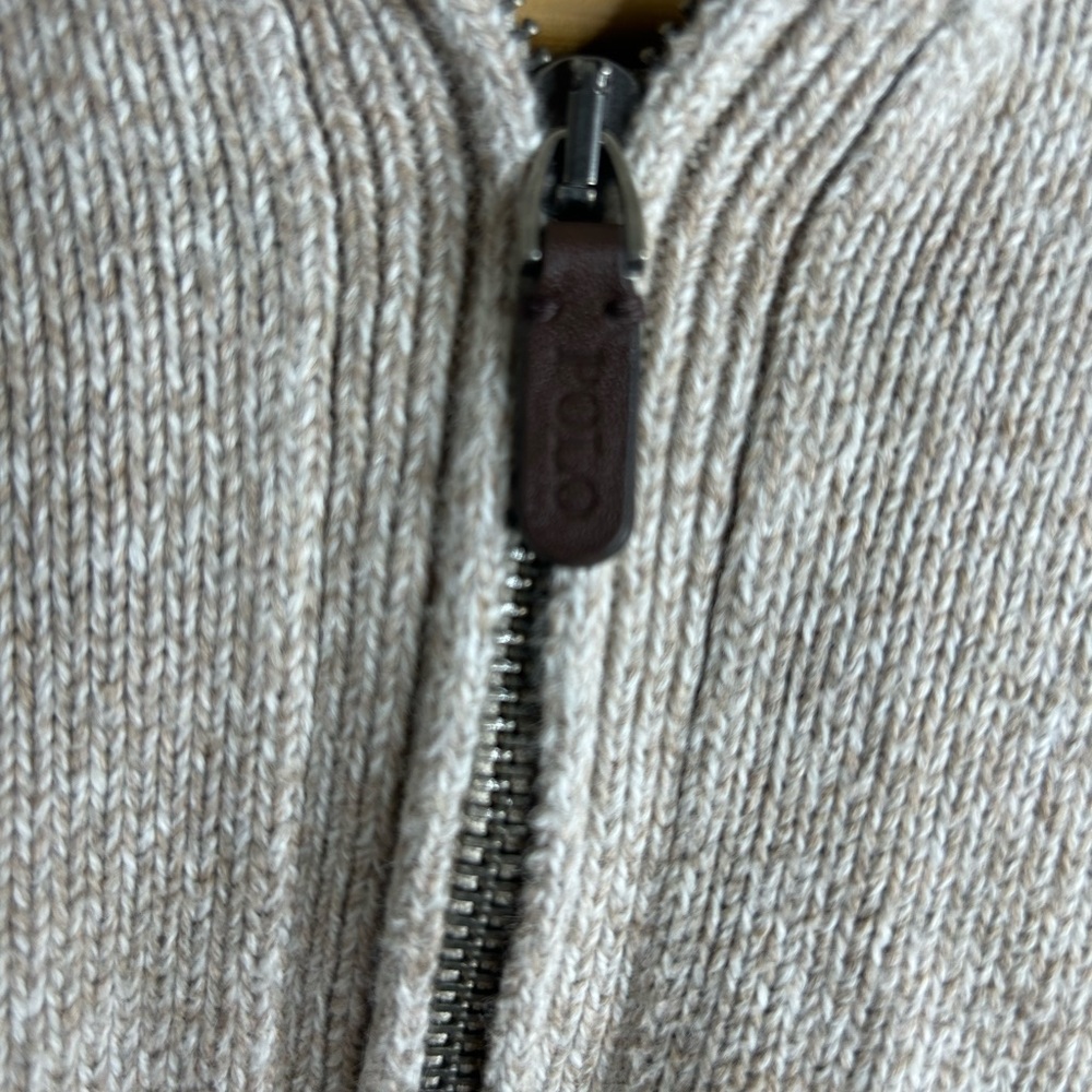 Polo by Ralph Lauren Men's Tan 1/4 Zip-Up Sweater Size Large - Picture 6 of 8